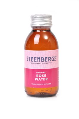 Steenbergs Organic Rose Water 100ml Glass Bottle