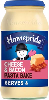 Homepride Cheese &amp; Bacon Pasta Bake, 485 g Jar (Pack of 1)