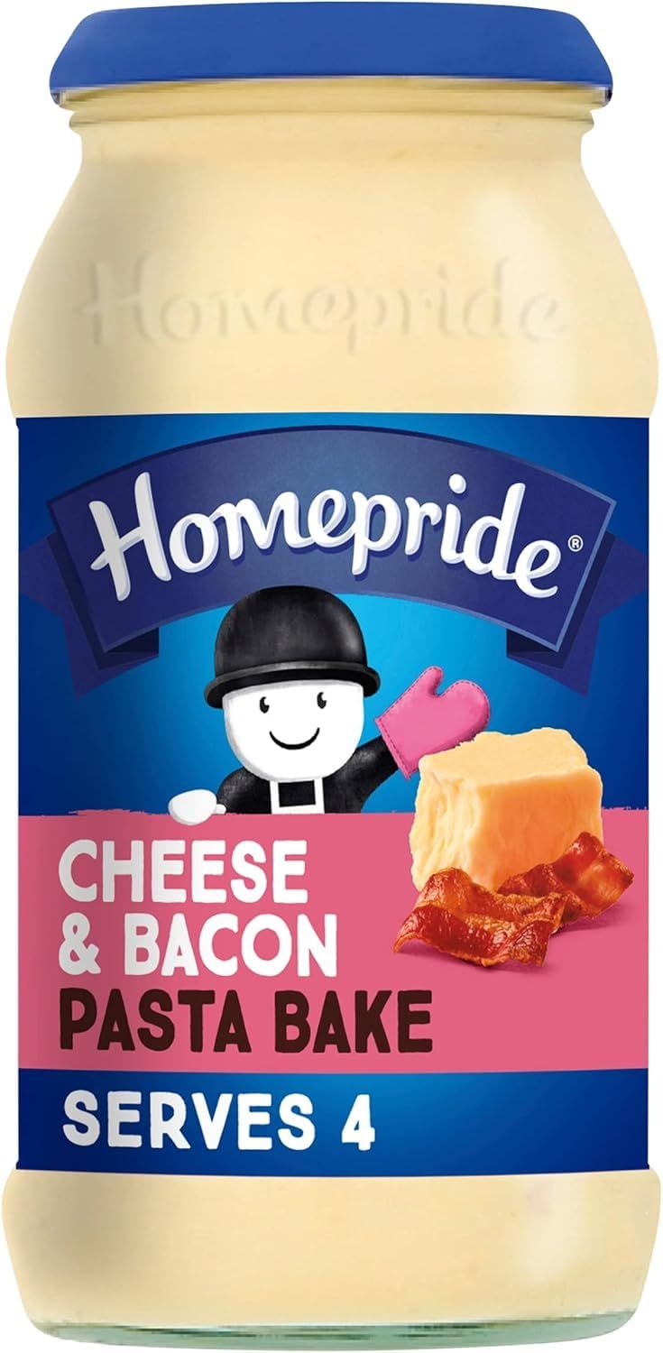 Homepride Cheese &amp; Bacon Pasta Bake, 485 g Jar (Pack of 1)