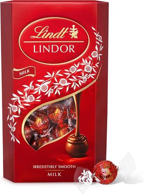 Lindt Lindor Milk Chocolate Truffles Box - approx. 48 Balls, 600 g - Perfect for Sharing and Gifting - Chocolate Balls with a Smooth Melting Filling Sold By Kidzbuzz
