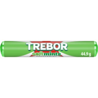 Trebor Softmints Peppermint, Refreshing Peppermint Flavoured Soft Mints, 44.9 g Roll (Pack of 1)