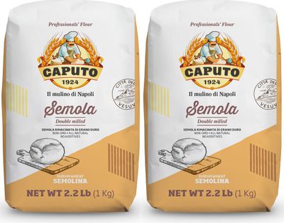 Molino Caputo Caputo Semola Di Grano Duro, 1 Kg (Pack of 2) 2-Pack