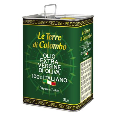 Le Terre di Colombo - 100% Italian Extra Virgin Olive Oil - Tin - 3 L