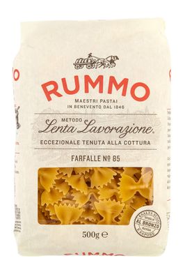 Rummo Farfalle Pasta No.85 - Elegant Italian Butterfly Pasta, Crafted for Light &amp; Flavourful Dishes, 500 g (Pack of 1)