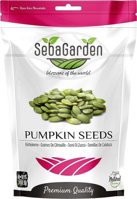 Seba Garden Pumpkin Seeds 1000g Conventional Pumpkin seeds Grade A Raw Source of Protein, High Fiber Content, Source of Iron, Non GMO 1kg