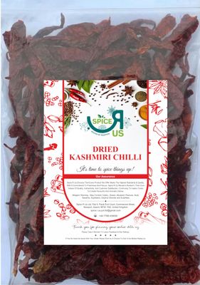 Kashmiri Chilli Chillies Dried Whole Premium Quality by Spice R Us 50g-1900g (50g)
