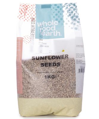Wholefood Earth Organic Sunflower Seeds 1kg - Natural Edible Seeds for Eating