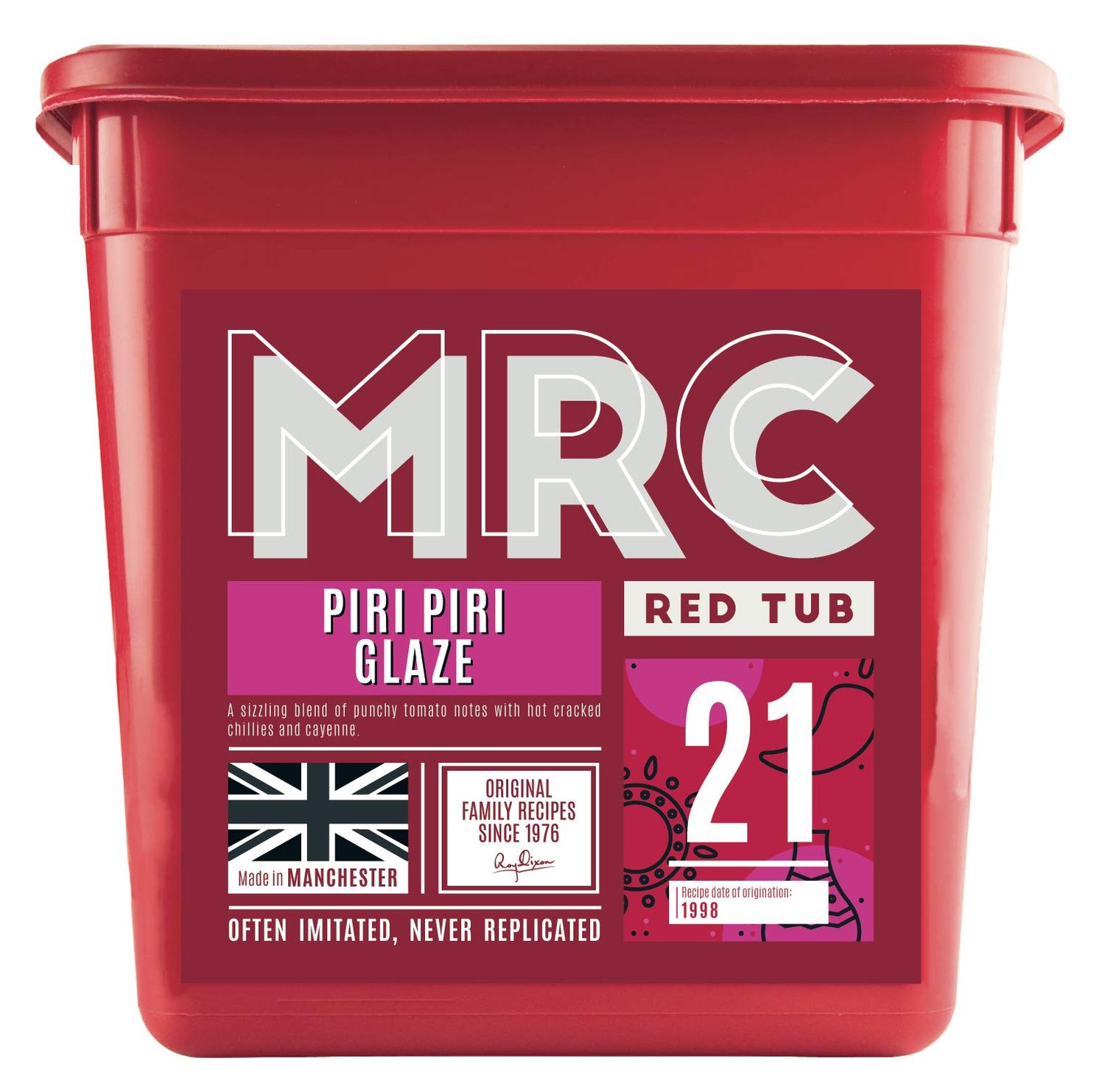 MRC Peri Peri Seasoning Glaze 2.5kg - Marinade &amp; Rub Ideal for Chicken Thighs, Pork &amp; Vegetables - Piri Piri Spice with Tomato Sauce, Chilli &amp; Cayenne