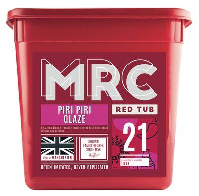 MRC Peri Peri Seasoning Glaze 2.5kg - Marinade & Rub Ideal for Chicken Thighs, Pork & Vegetables - Piri Piri Spice with Tomato Sauce, Chilli & Cayenne