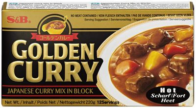 SB Golden Curry Hot 240 g (Pack of 2)