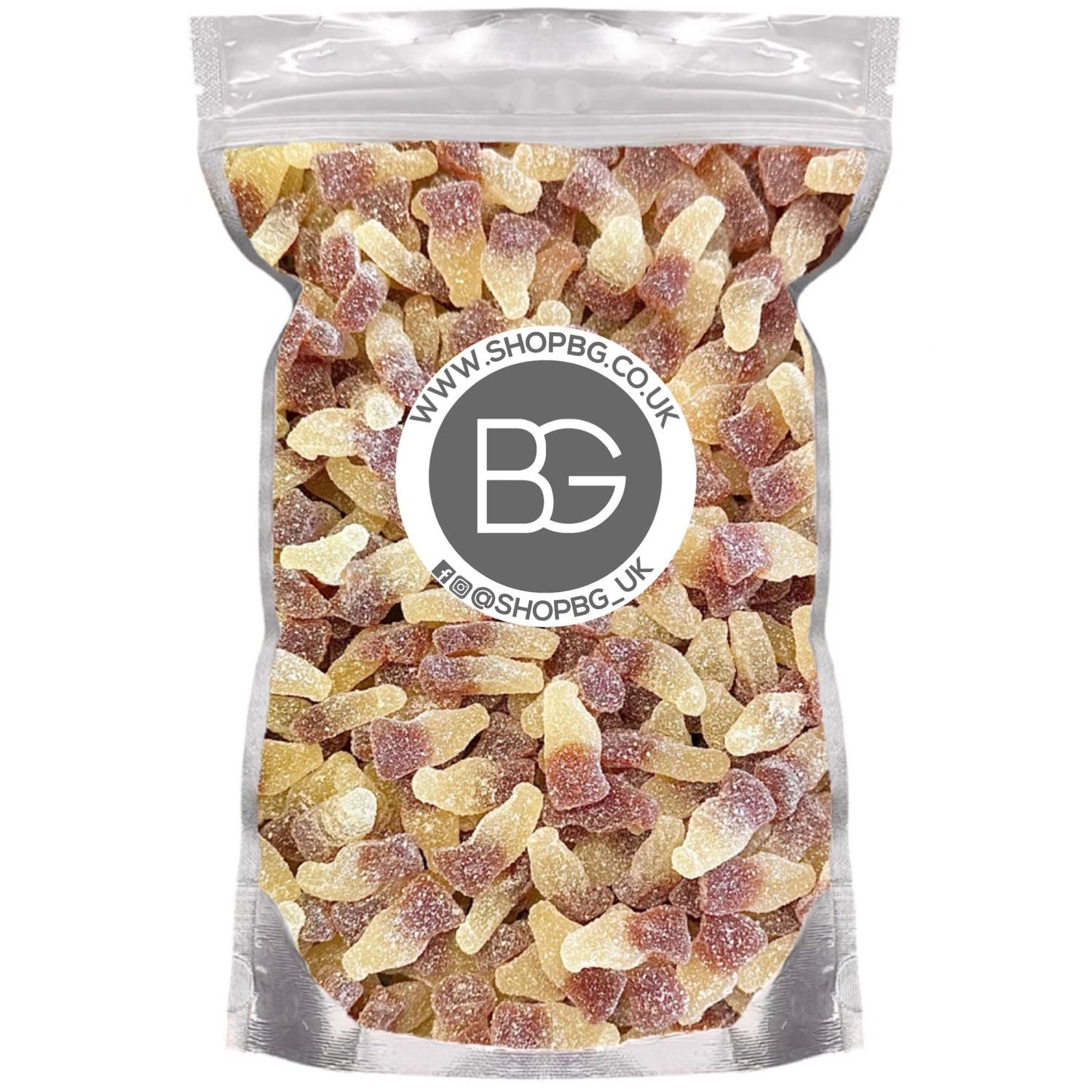 BG Quality Pick &amp; Mix Sweets - Choose Your Own Favourites Single Sweet Pouch 800g (Fizzy Cola Bottles)
