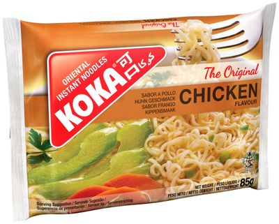 Koka Original Chicken Flavour Oriental Style Instant Noodles, 85 g (Pack of 30)