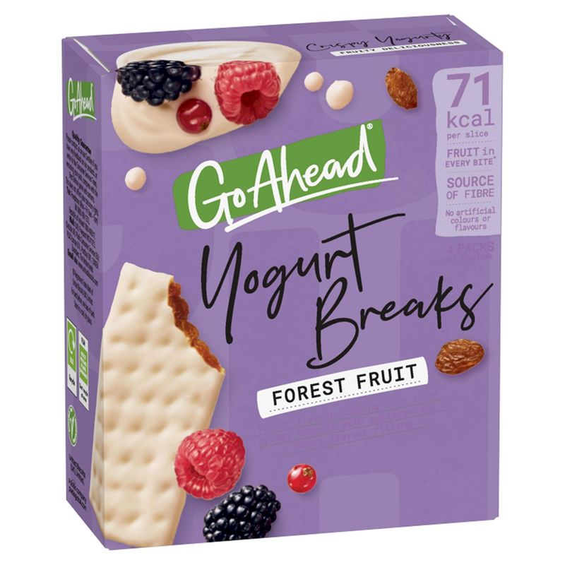 Go Ahead Forest Fruit Yogurt Breaks, 4x35.5g