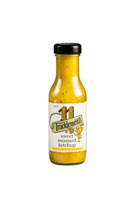Tracklements - Sweet Mustard Ketchup, A Great Condiment for Basting Steaks and Chops or Partnering with Salads, Potatoes and Halloumi, Gluten free, Vegetarian and Vegan friendly, 290g Jar