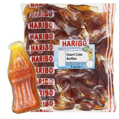 HARIBO Giant Cola Bottles 3 Kg (Pack of 1)