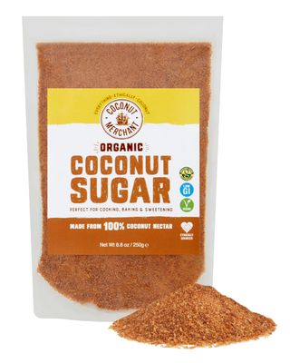Coconut Merchant Organic Coconut Sugar 250g Healthy Natural Sugar Low GI Unrefined Brown Sugar from Coconut Nectar Blossom