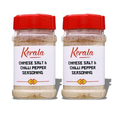 Kerala Chinese Salt &amp; Chilli Pepper Seasoning X2 Bundle