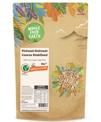 Whole Food Earth Pinhead Oatmeal Coarse Stabilised 3 kg