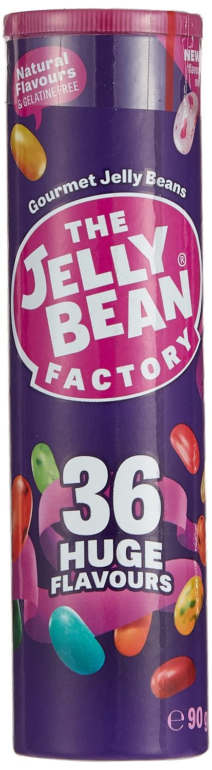 Jelly Bean Factory Gourmet Tube 36 Mix Gluten and Gelatine free Impulse candy (1 x 90g)