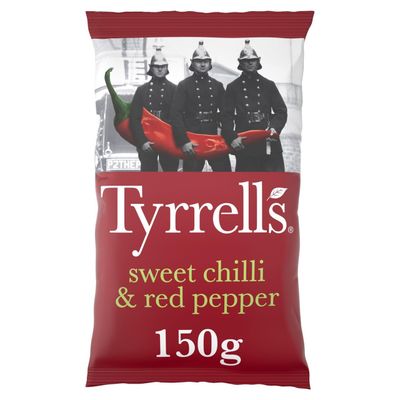 Tyrrells Sweet Chilli &amp; Red Pepper Sharing Crisps 150 g