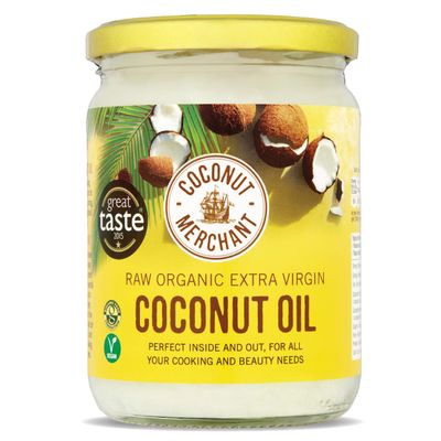 Coconut Merchant Organic Coconut Oil 500ml - Extra Virgin, Raw Cold Pressed Unrefined, Vegan and 100% Natural - for Skin, Hair &amp; Cooking