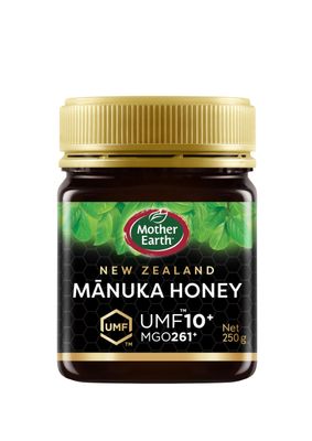 Mother Earth Manuka Honey - MGO 261+ - UMF 10+ Certified - Pure &amp; Natural - 250g
