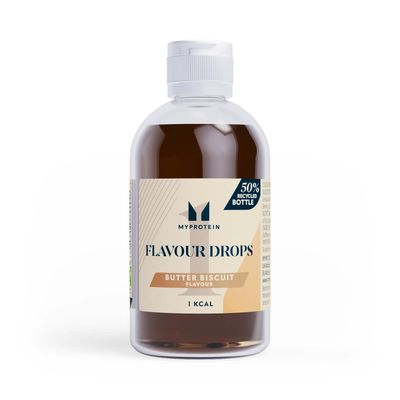 MyProtein FlavDrops - Butter Biscuit, 50ml Zero-Calorie Flavor Drops for Protein Shakes, Smoothies, and Meal Replacements