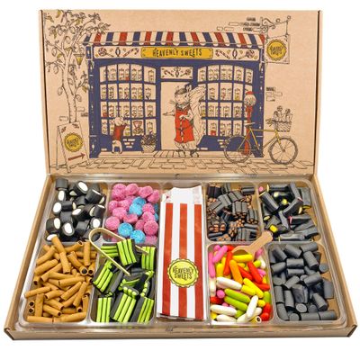 Heavenly Sweets Finnish Liquorice Gifting Collection XL 1.2kg Pick Mix Hamper Assortment Premium Licorice Selection Gift for Birthday Easter Sharing