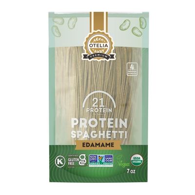 Otelia High Protein Pasta, Organic Edamame Spaghetti, 200g, Gluten Free, 42g Protein, 18g Fibre, Vegan, Kosher