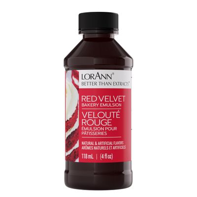 Lorann Oils Bakery Emulsions Natural and Artificial Flavor 4oz-Red Velvet Cake, Other, Multicoloured
