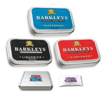 Barkleys Mint Bundle Of 3 Tins Peppermint, Cinnamon, Liquorice - 50g Each 3x50g Boxed Treatz