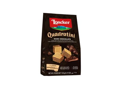 Loacker Dark Chocolate Quadratini Wafer Biscuits 125 g