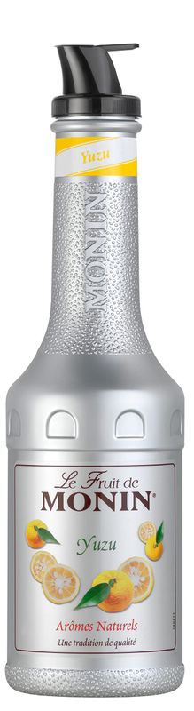 MONIN Yuzu Fruit Mix Puree 1L for Cocktails, Smoothies and Mocktails. Vegan-Friendly, Allergen-Free, 100% Natural Flavours and Colourings. 2-in-1 Yuzu Puree and Sugar Syrup Hybrid
