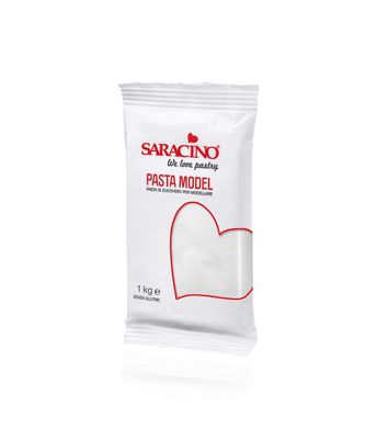 Saracino White Sugar Paste for Modelling 1 kg Gluten Free Made in Italy
