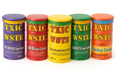 Zella Sweet Bundle with Set of 5 Sour Toxic Waste Tubs of Sweets