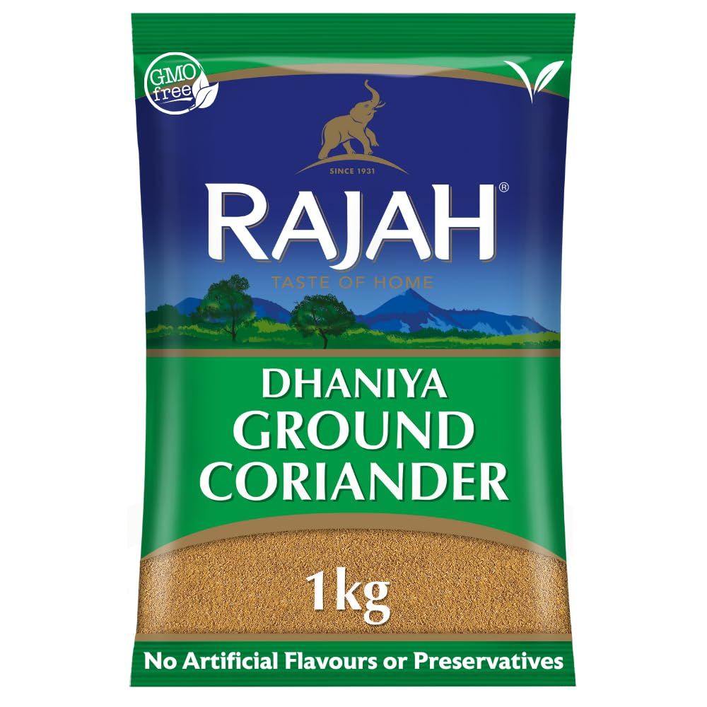 Rajah Spices Dhaniya Ground Coriander Coriander Powder Ada Adarak ADU Adaraka Adrak (1kg)