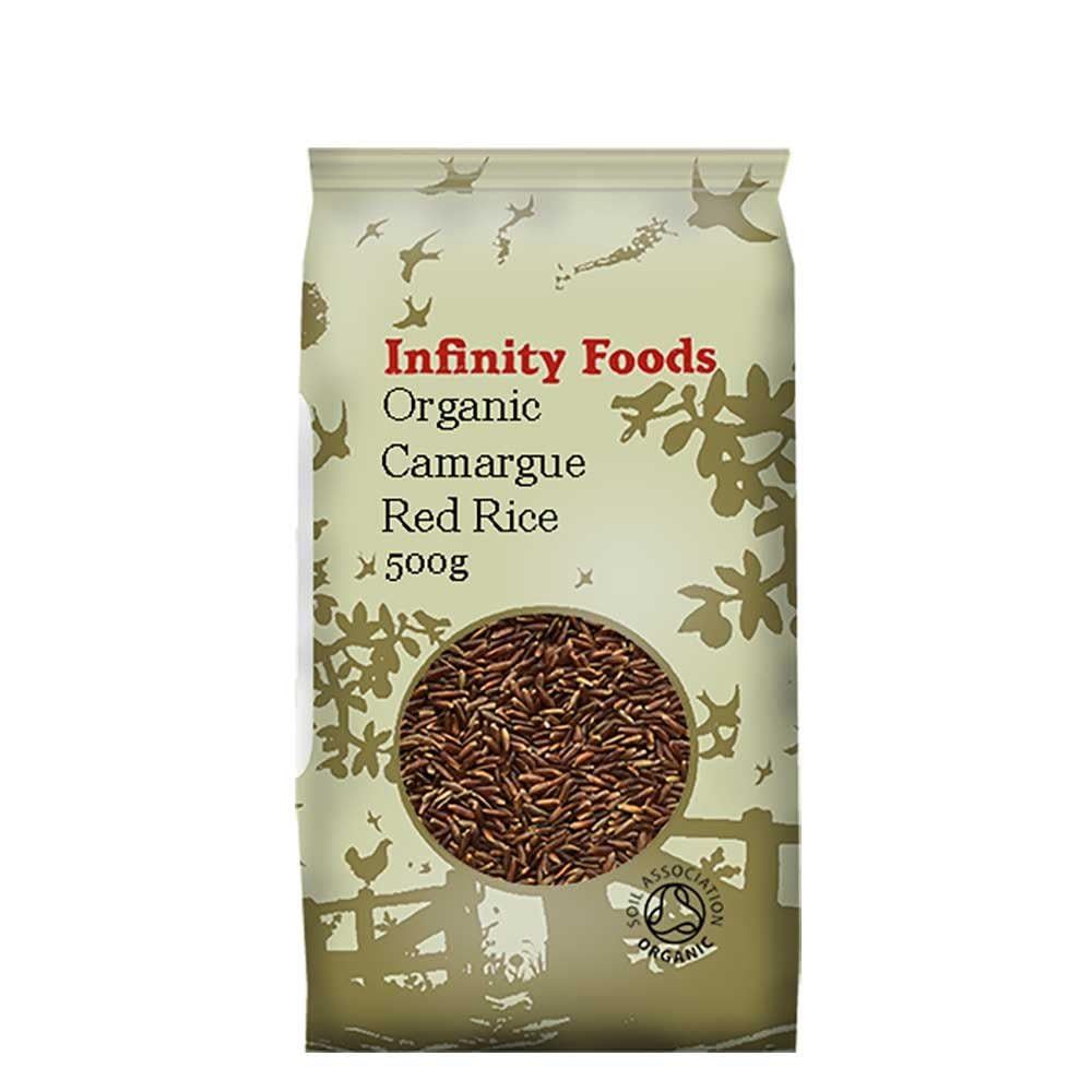 Infinity Foods Organic Healthy Camargue Red Rice Superfood 500g Bag