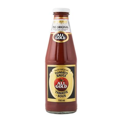 All Gold Tomato Sauce 700ml - South African Ketchup - Sauce from South Africa - South African All Gold Tomato Sauce