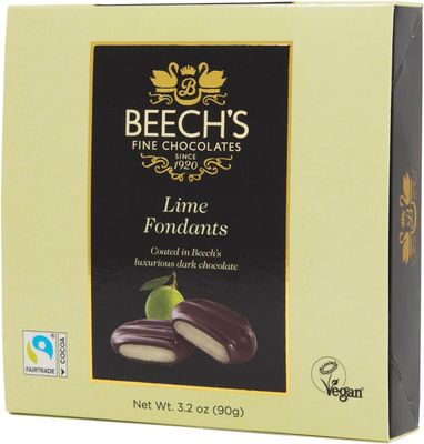 Beech's Lime Fondants, 90g - Tangy Chocolate-Covered Creams