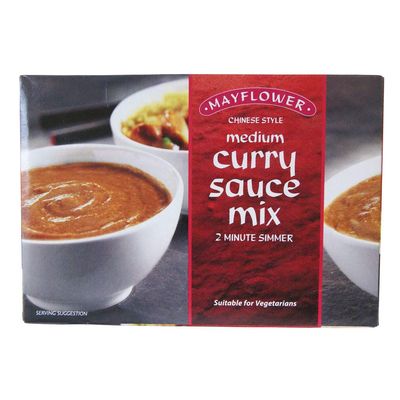 Mayflower Medium Curry Sauce Mix 255g - Classic Chinese Medium Flavour, Vegan &amp; Sustainable, Ideal for Fakeaways (1 Pack)