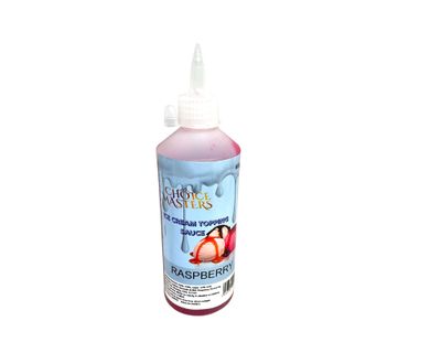 Raspberry Topping Flavouring Sauce Squeezy Bottle for Pancake, ICE Cream and Waffles - 625ML 100 Servings, Suitable for Vegetarians - by Choice Masters Raspberry Topping Flavouring Sauce Squeezy Bottle for Pancake, ICE Cream and Waffles - 625ML 100 Servings, Suitable for Vegetarians - by Choice Masters