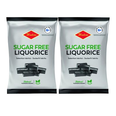 Halva Sugar Free Liquorice 2 Packs of 90g