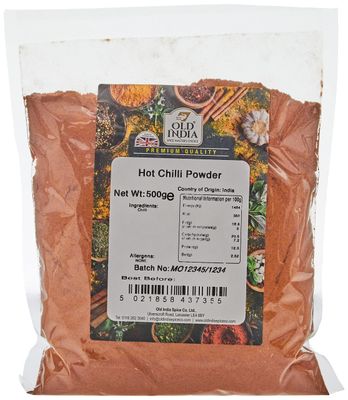 Old India Hot Chilli Powder 500g