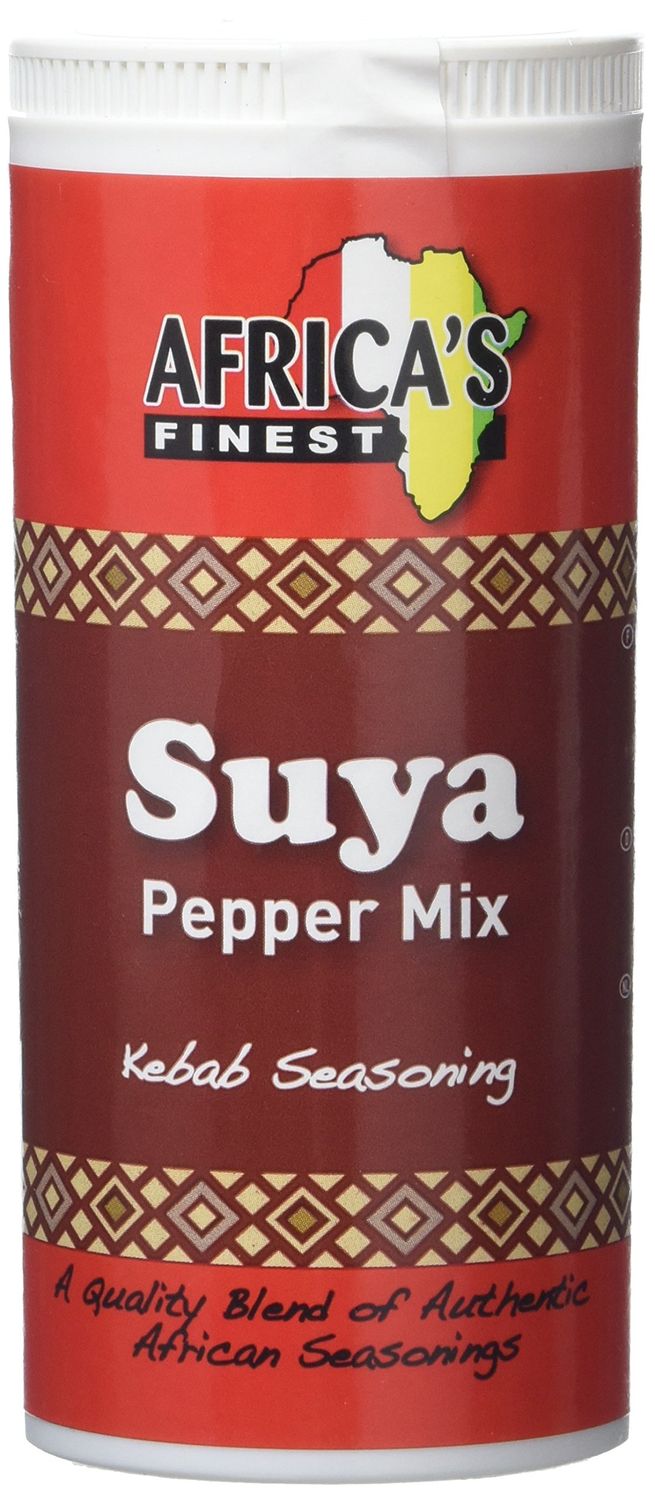 Africa s Finest Suya Pepper Mix 100 g (Pack of 6), Authentic African Spice Blend with Chilli, Ginger, Coriander, Rosemary &amp; Nutmeg, Ideal Seasoning for Grilling, Roasting &amp; Everyday Cooking