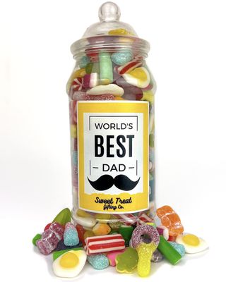World's Best Dad Father's Day Gifts Sweet Jar Fathers Day Sweets Birthday &amp; Christmas Pick n Mix 670g