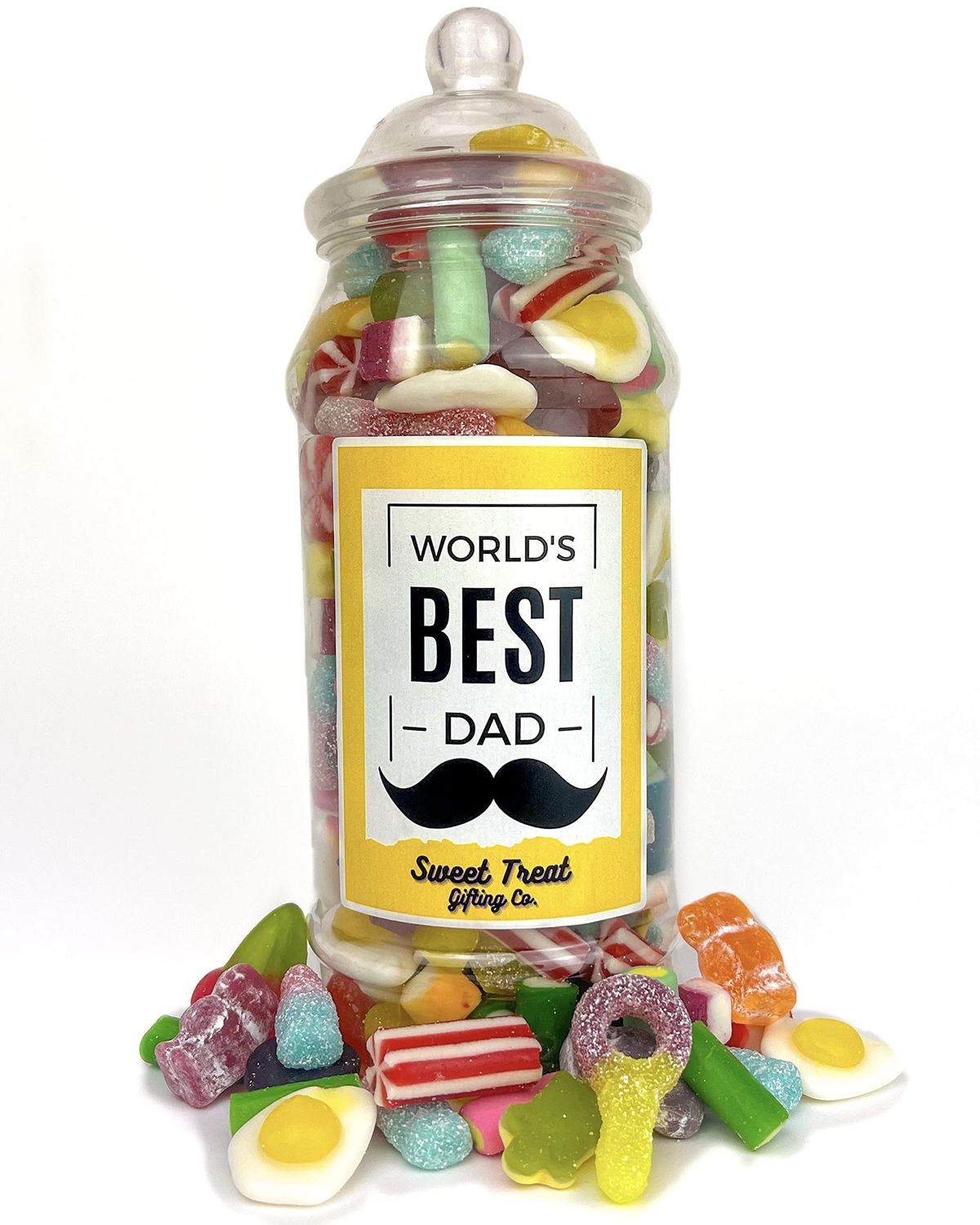 World's Best Dad Father's Day Gifts Sweet Jar Fathers Day Sweets Birthday &amp; Christmas Pick n Mix 670g