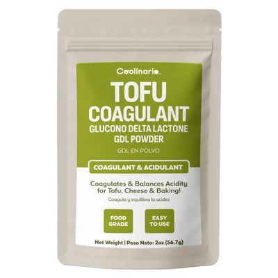 Coolinario Glucono Delta Lactone - GDL Tofu Coagulant (56 g) Mild Acidulant & Coagulant for Tofu, Cheese & Baking Gentle Sweet-Tart Flavor Perfect for Molecular Gastronomy & Food Preservation