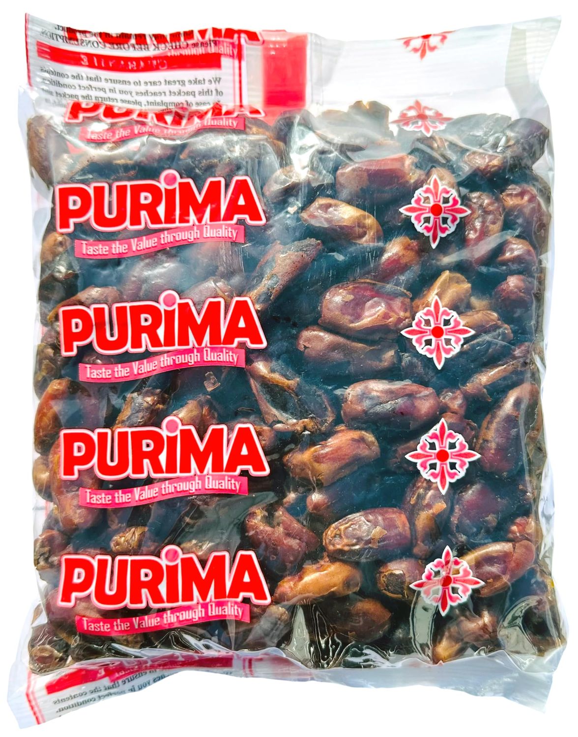 Pitted Dates 1Kg - Natural Raw Dried No Added Sugar Whole Sun Dry Sweet Fruit Dehydrated Unsweetened - Bulk Ready to Eat - Edible for Human - Snack Baking Cooking (Packaging May Vary) PURIMA