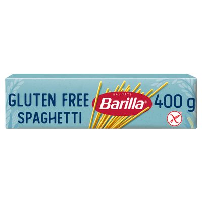 Barilla Gluten Free Spaghetti Pasta - Authentic Italian Long Cut Pasta Made with Corn &amp; Rice - Single Pack of 1 x 400g