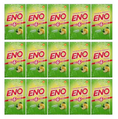 15 X Eno Fruit Salt Lemon Flavour 5 Gram each